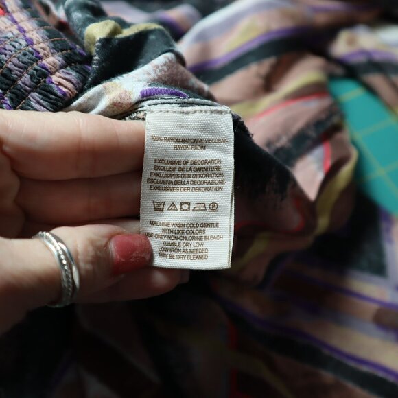 Free People Miranda Angular Pants Womens S Relaxed Eclectic Unique Festival Boho - Picture 5 of 11